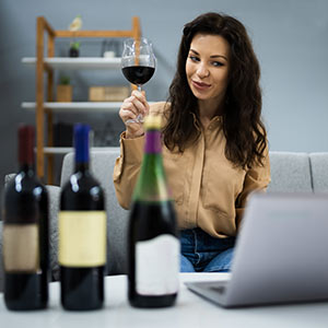 Treat Yourself in 2021 virtual wine tasting